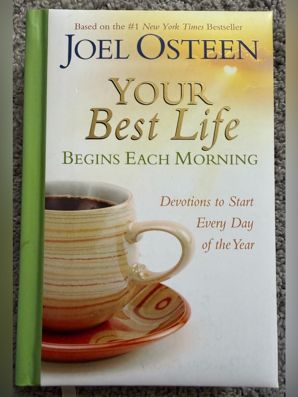 Your Best Life Begins Each Morning - White & Green Cover